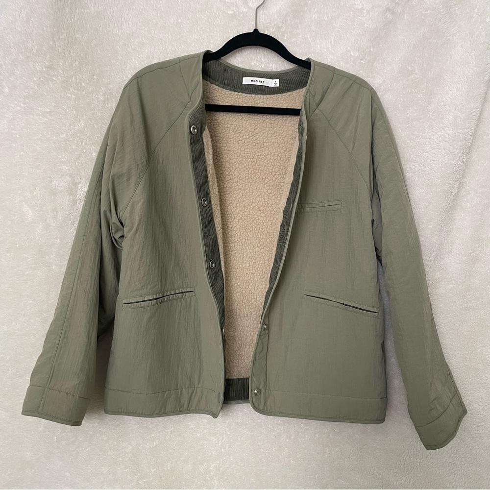 Mod Ref Nylon Jacket w/ Shearling Inner - Picture 3 of 7